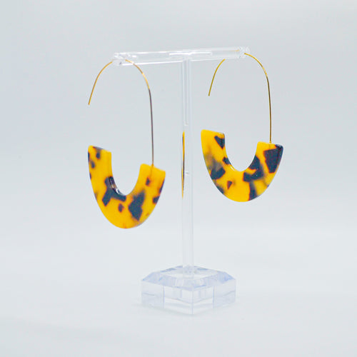 Acrylic U-Shaped Dangle Earrings